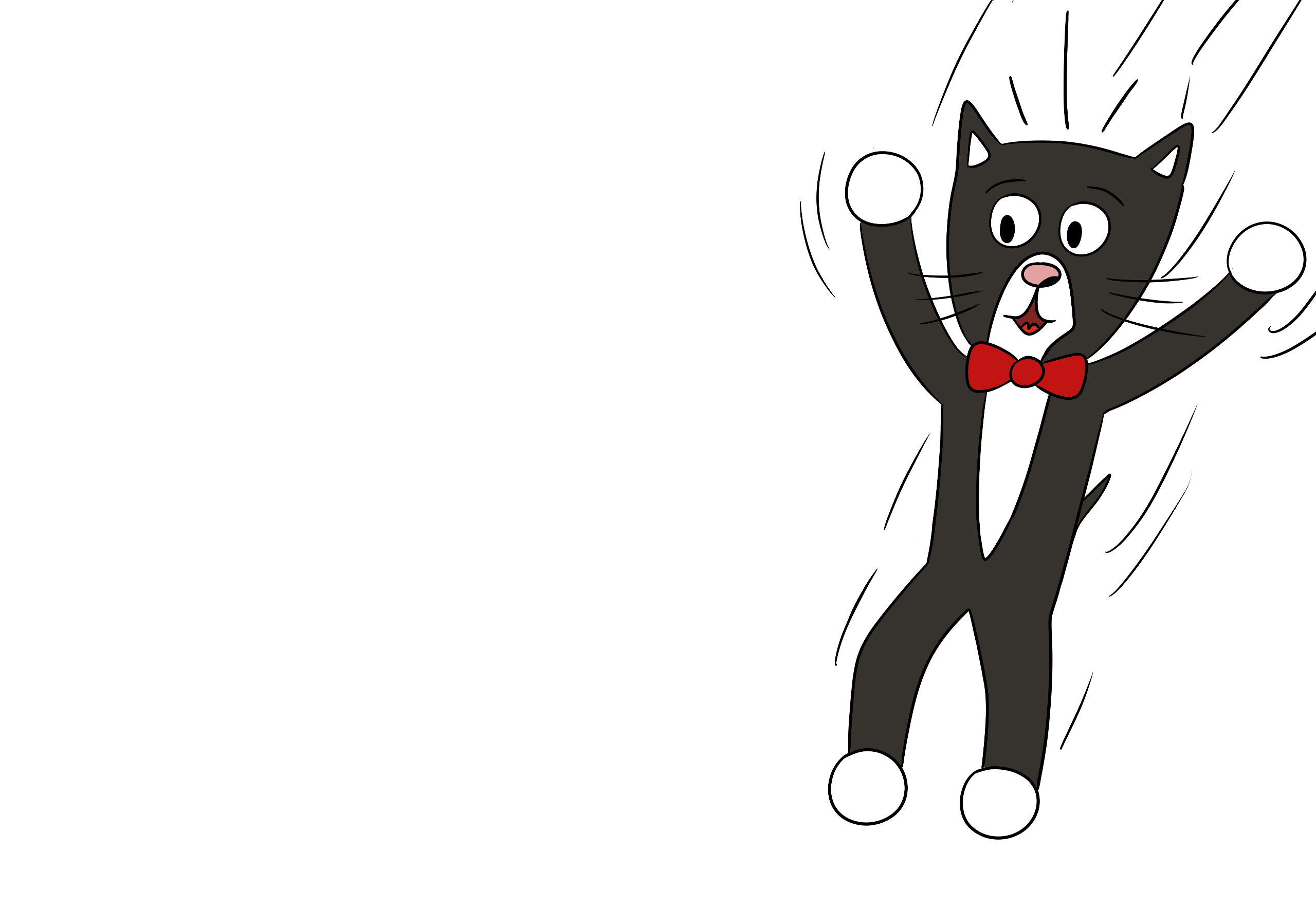 Mol de kat poseert trots met zijn eerste gedrukte stripverhaal